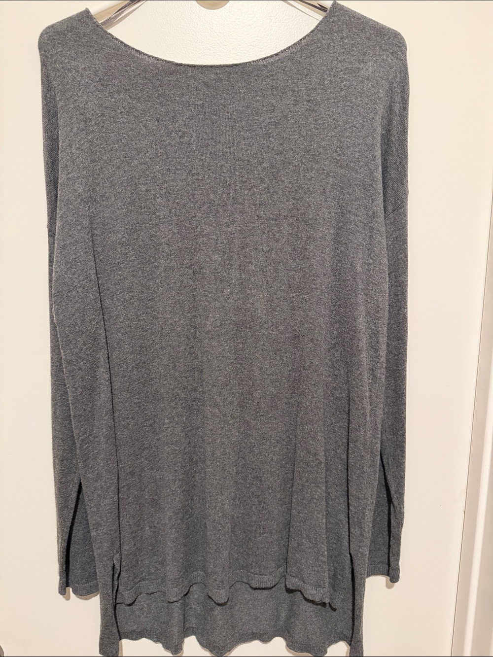 INC International Concepts Heather Gray Crewneck Pullover